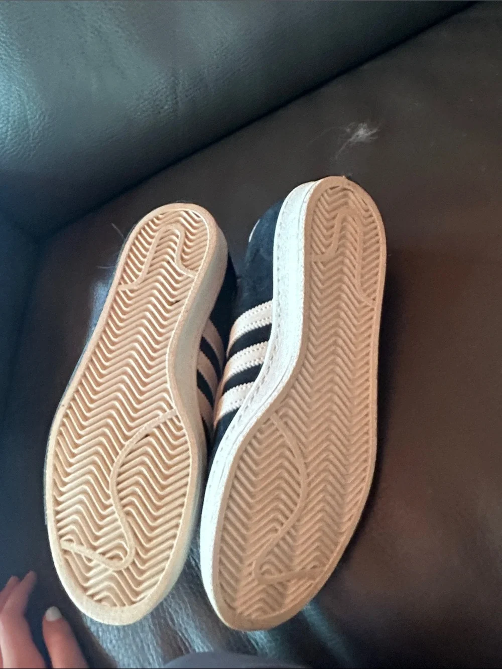 adidas Campus Suede Sneakers in Black and White